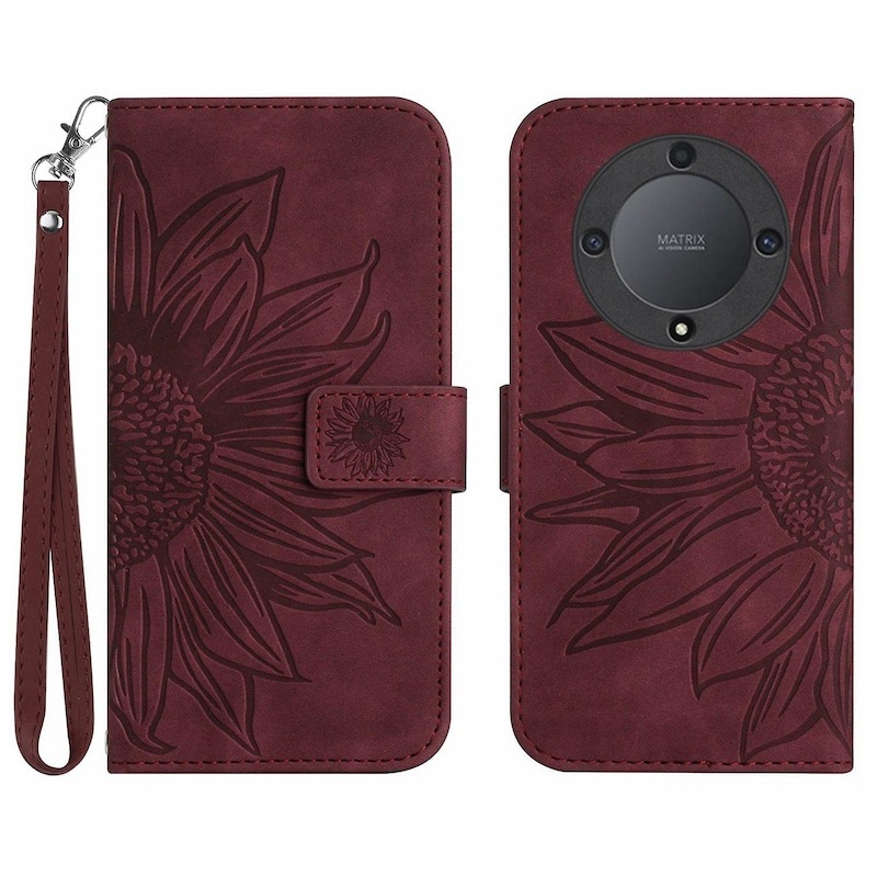 Pixfab Leather Wallet Case For Honor 400 Lite 5G | Flip Cover With Screen Protector & Stand
