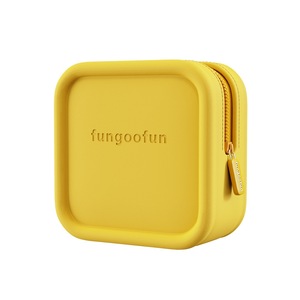 Girls Mini Cosmetic Bag, Portable Travel Storage Bag, Waterproof Wash Bag (Yellow)