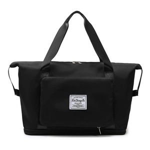 Large Capacity Folding Travel Bag Dry And Wet Separation Foldable Travel Duffel