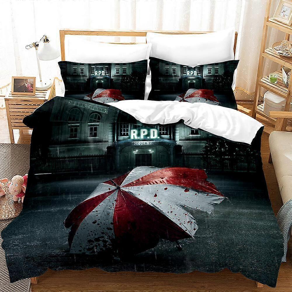 Buy v645 Bed Sheets Resident Evil RPD Raccoon Police Department B Duvet ...