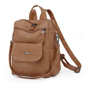 Women's Waterproof Anti-Theft Backpack, PU Leather Handbag, Casual Tote Bag, Great for Travel, Work and School