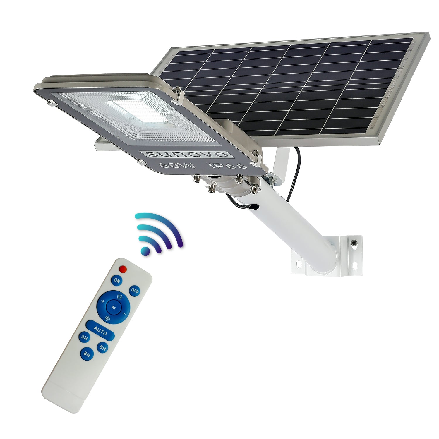 Buy Samland 60W SOLAR GARDEN PATHWAY STREET LIGHT ADJUSTABLE SOLAR ...