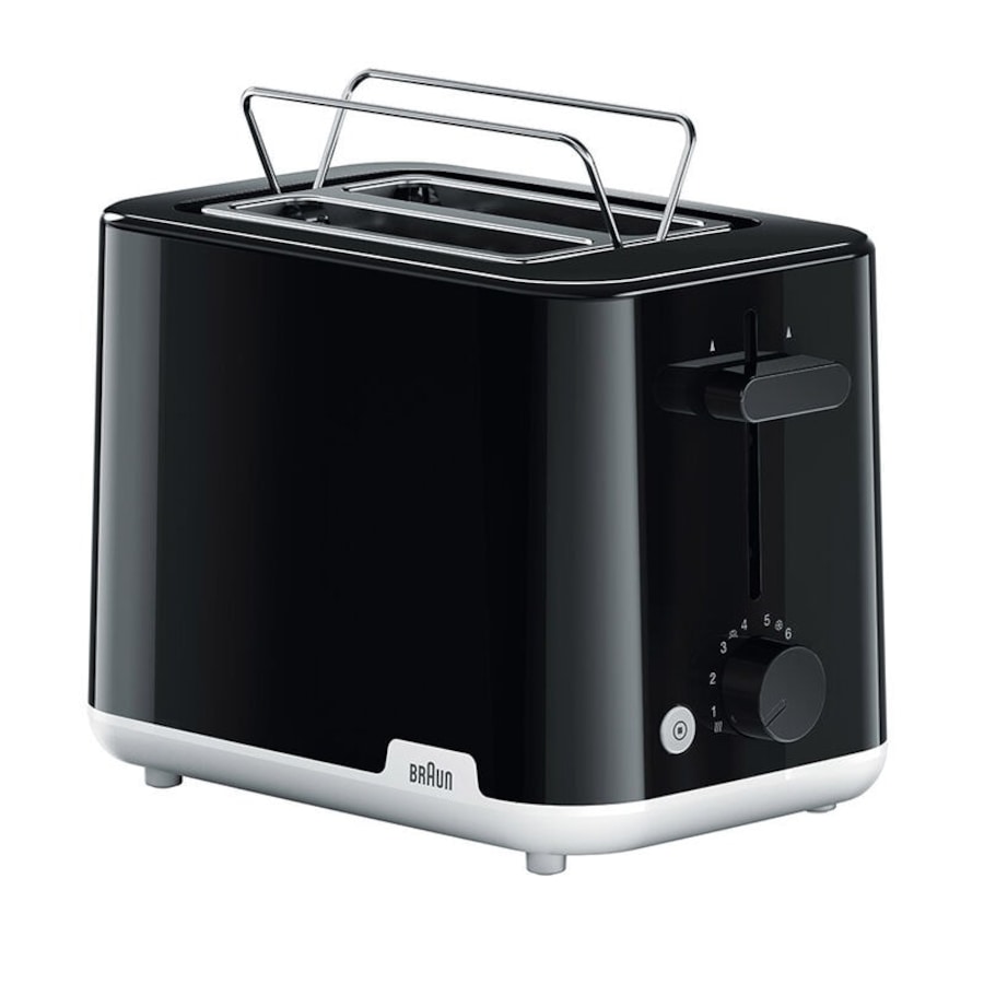 Braun Breakfast1 2 Slice Toaster Black HT1010BK