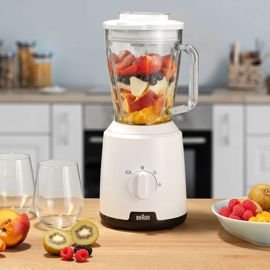 Braun PowerBlend 1 1.25L Blender 600W White JB1050WH