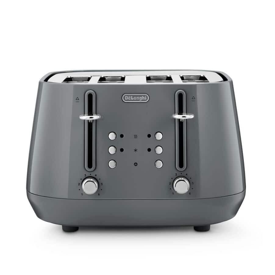 DeLonghi Eclettica 4 Slice Toaster Grey CTY4003G