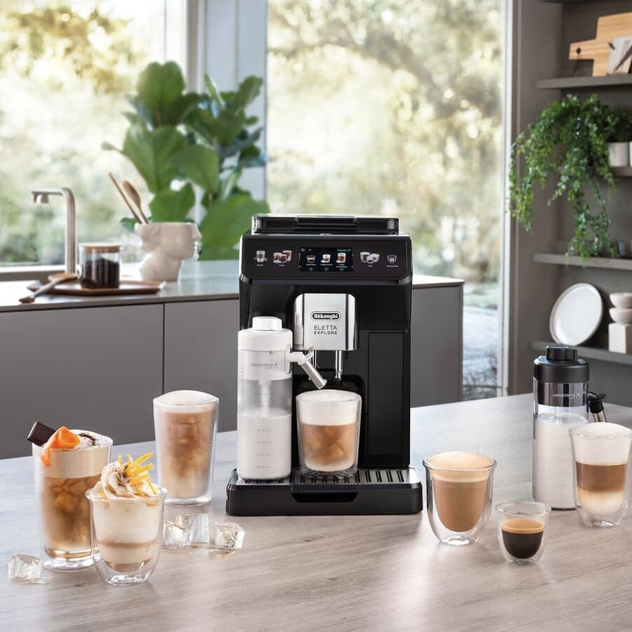 DeLonghi Eletta Explore Fully Automatic Coffee Machine Grey ECAM45055G