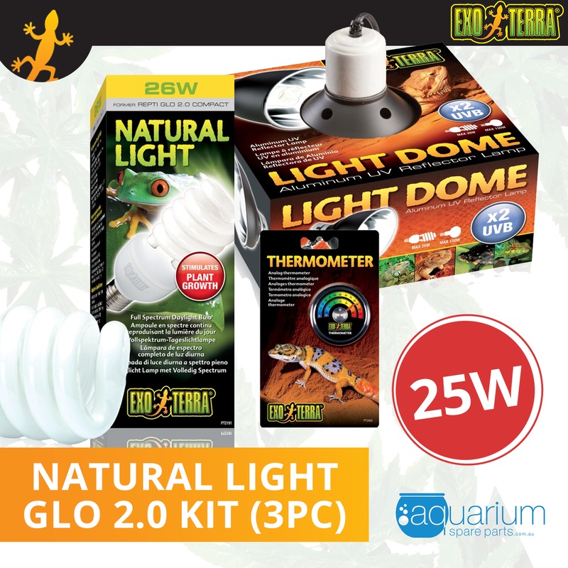 Buy Exo Terra Natural Light (Repti Glo 2.0 Compact Fluorescent) Kit 25W