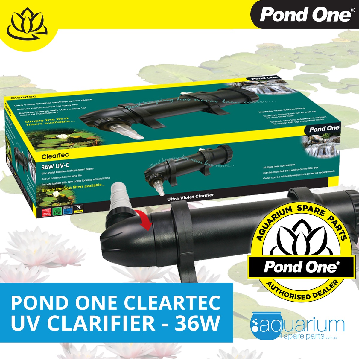 Pond One ClearTec UV Clarifier 36W 93094 Australia