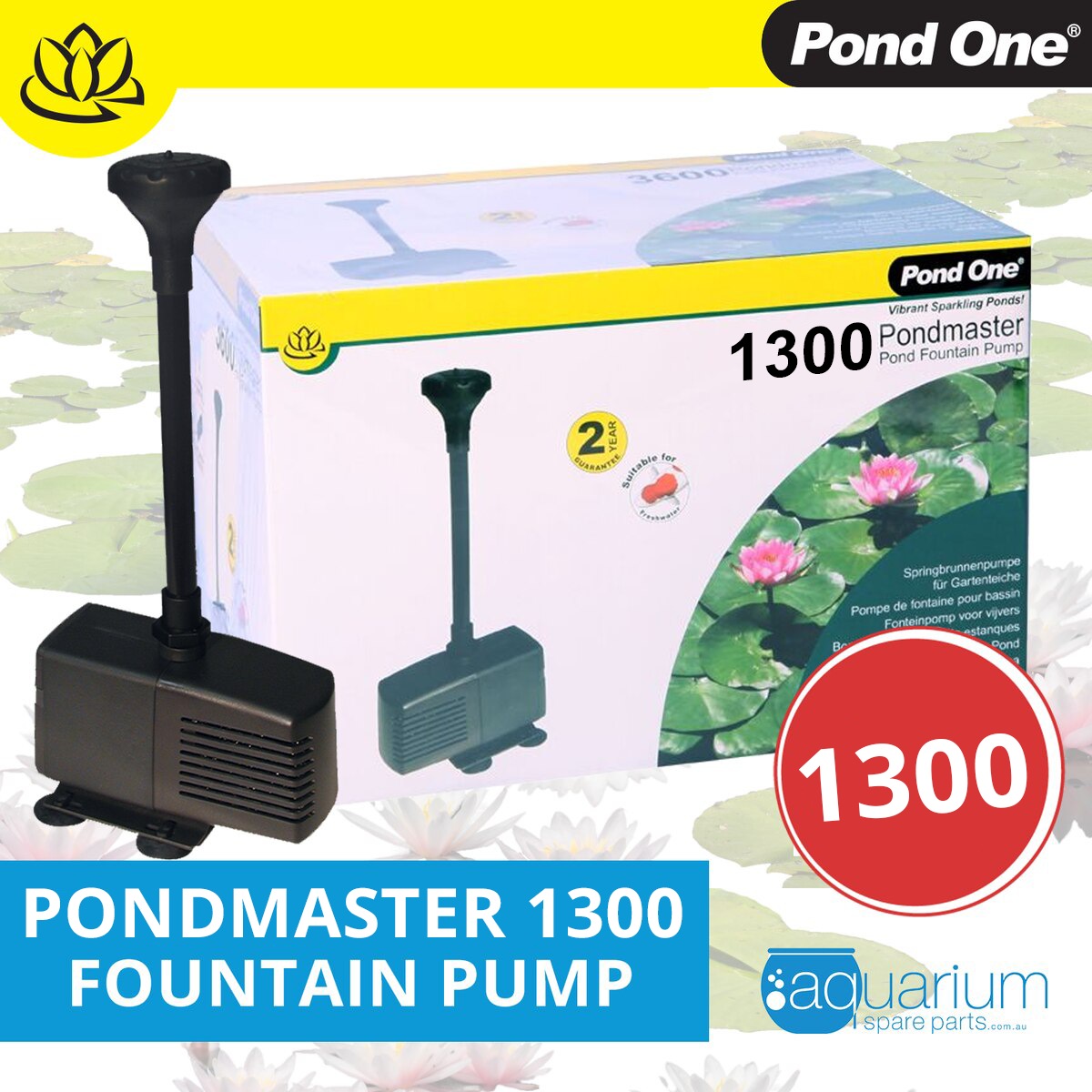 Pond One Pondmaster 1300 Fountain Pump 11392 Australia