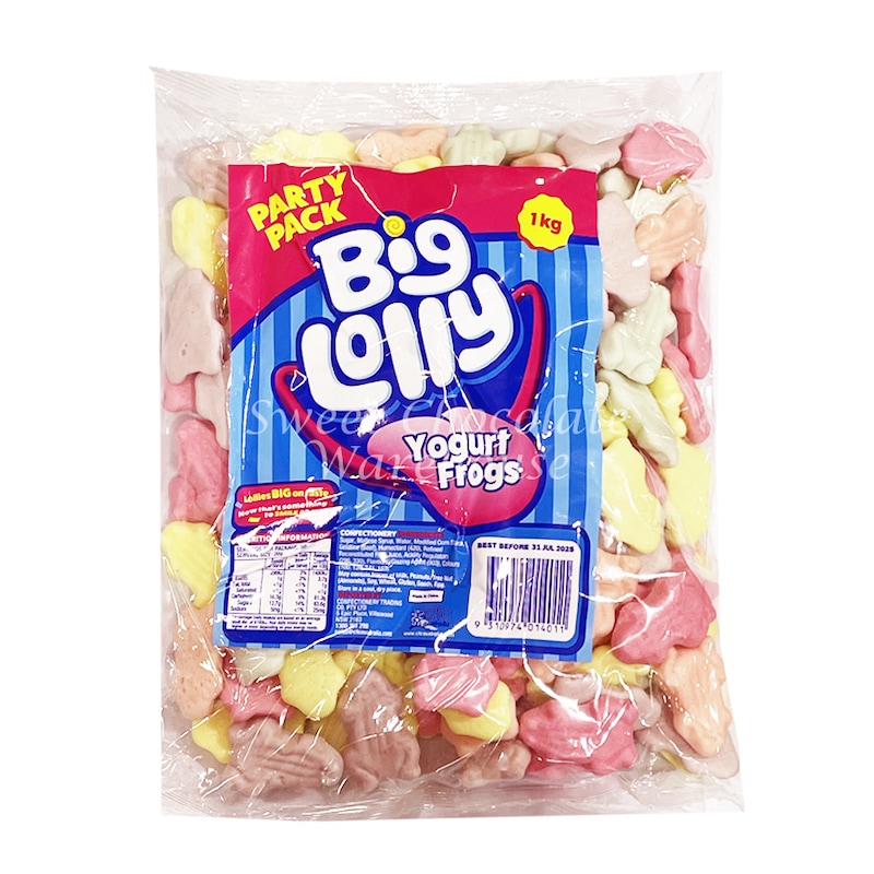 Buy Big Lolly Yogurt Flavoured Frogs 1kg - MyDeal