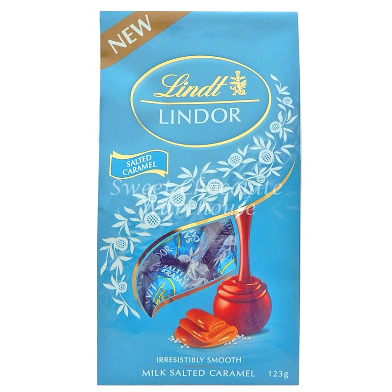 Buy Lindt Lindor Milk Salted Caramel Sharing Bag 123g - MyDeal