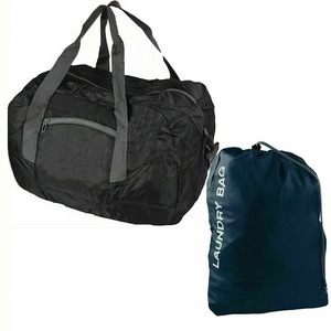 1Pc Foldable Duffel Bag - 35L & 1Pc Travel Laundry Bag 55x41cm