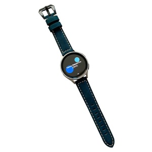 20mm Nubuck Leather Samsung Watch Strap 20mm for Galaxy Watch 4/5-Blue