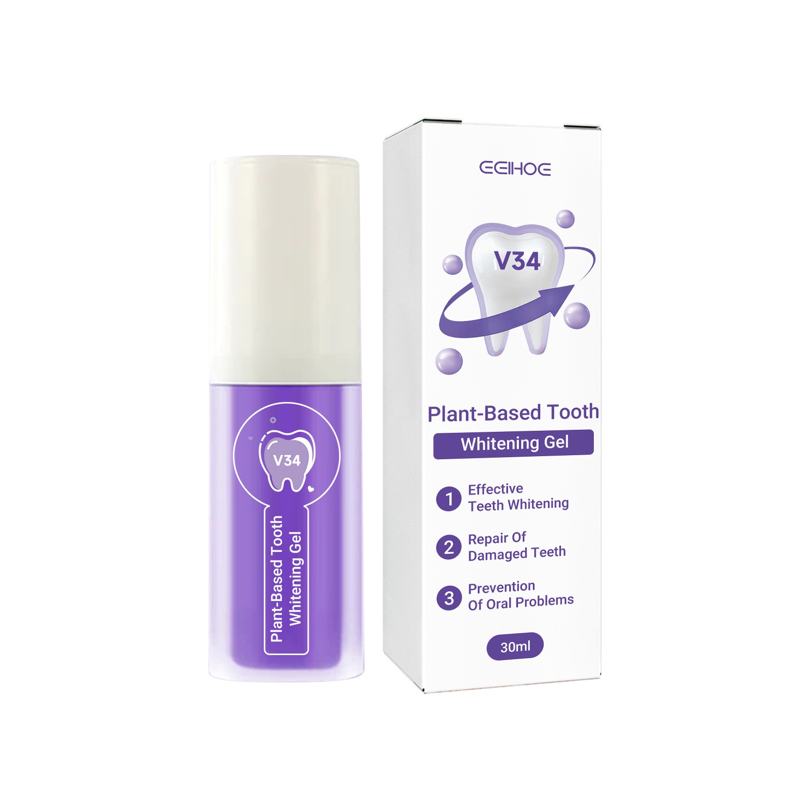 Buy EELHOE Plant-Based Tooth Whitening Gel, Clean The Tartar Very Well ...