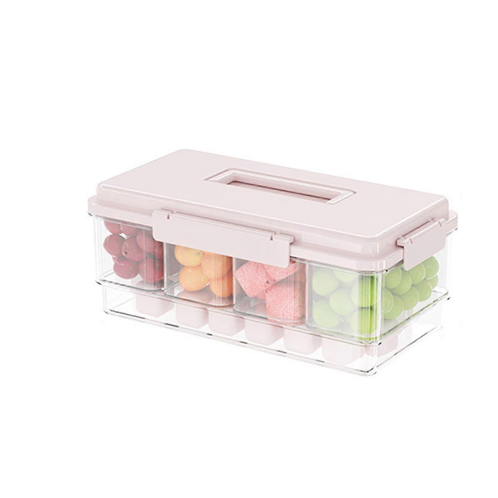 Buy Muhe Freshkeeping Box For Fruits ABS Material Pink Outdoor Portable ...
