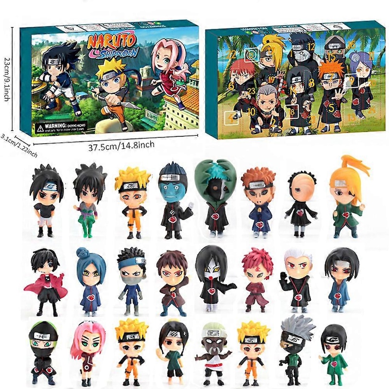 Buy Naruto Christmas Advent Calendar 2024, 24Pcs Anime Countdown