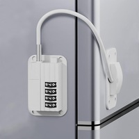 Refrigerator Fridge Freezer Door Lock With Password, Child Proof Refrigerator Door Lock For Refrigerator, Cabinets And Drawers, Doors