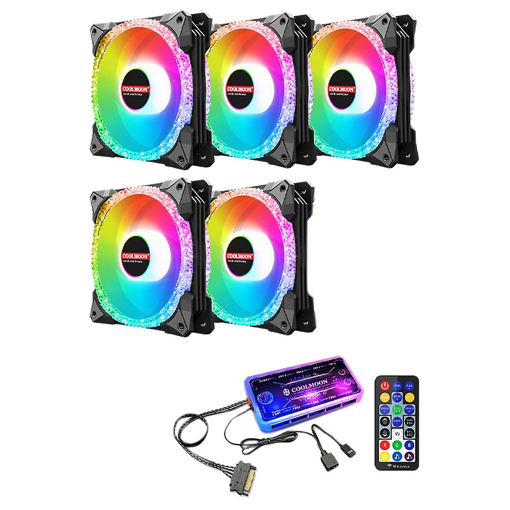 Buy RGB Fans 120mm Silent Computer Fan RGB Color Changing LED Fan with ...