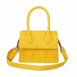 Small Square Bag Women Simple Mini Messenger Bag-Yellow