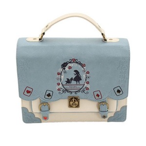 Women Vintage Messenger Bag Lolita Cute Handbags for Girls-Blue