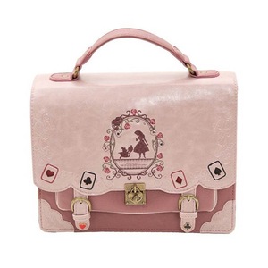 Women Vintage Messenger Bag Lolita Cute Handbags for Girls-Pink