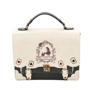 Women Vintage Messenger Bag Lolita Cute Handbags for Girls-White