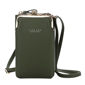 Women Wallet Large Capacity Mobile Phone Bag Card Slot Adjustable Shoulder Strap