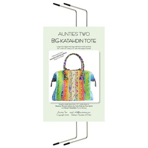 Big Katahdin Tote Bag Aunties Two Patterns 2 Stays Included Quilting Sewing