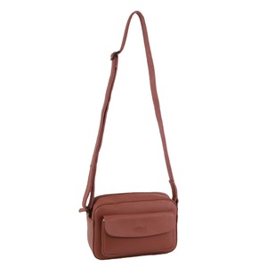 Milleni Leather Ladies Multi-Zip Crossbody Women's Bag - Rose