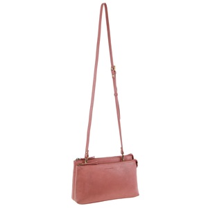 Pierre Cardin Leather Crossbody Bag Unisex Bag 26x8x16cm - Marsala