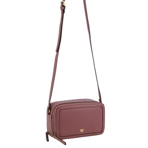 Pierre Cardin Leather Crossbody Camera Bag 21x8.5x12.5cm - Rose