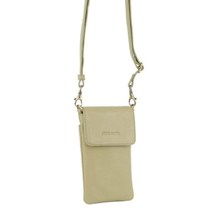 Pierre Cardin Leather Ladies Phone Cross Body Bag Unisex Bag - Sand