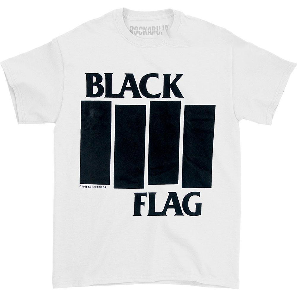 T-shirt Punk Vintage Black Flag Années 80 - Logo Bars - Taille L