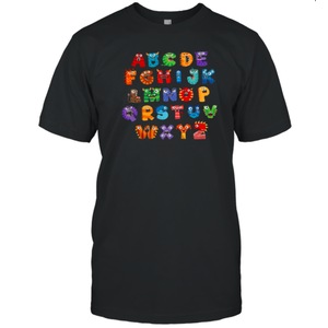 Cute Halloween Monster Alphabet School Tote Bag T-Shirt