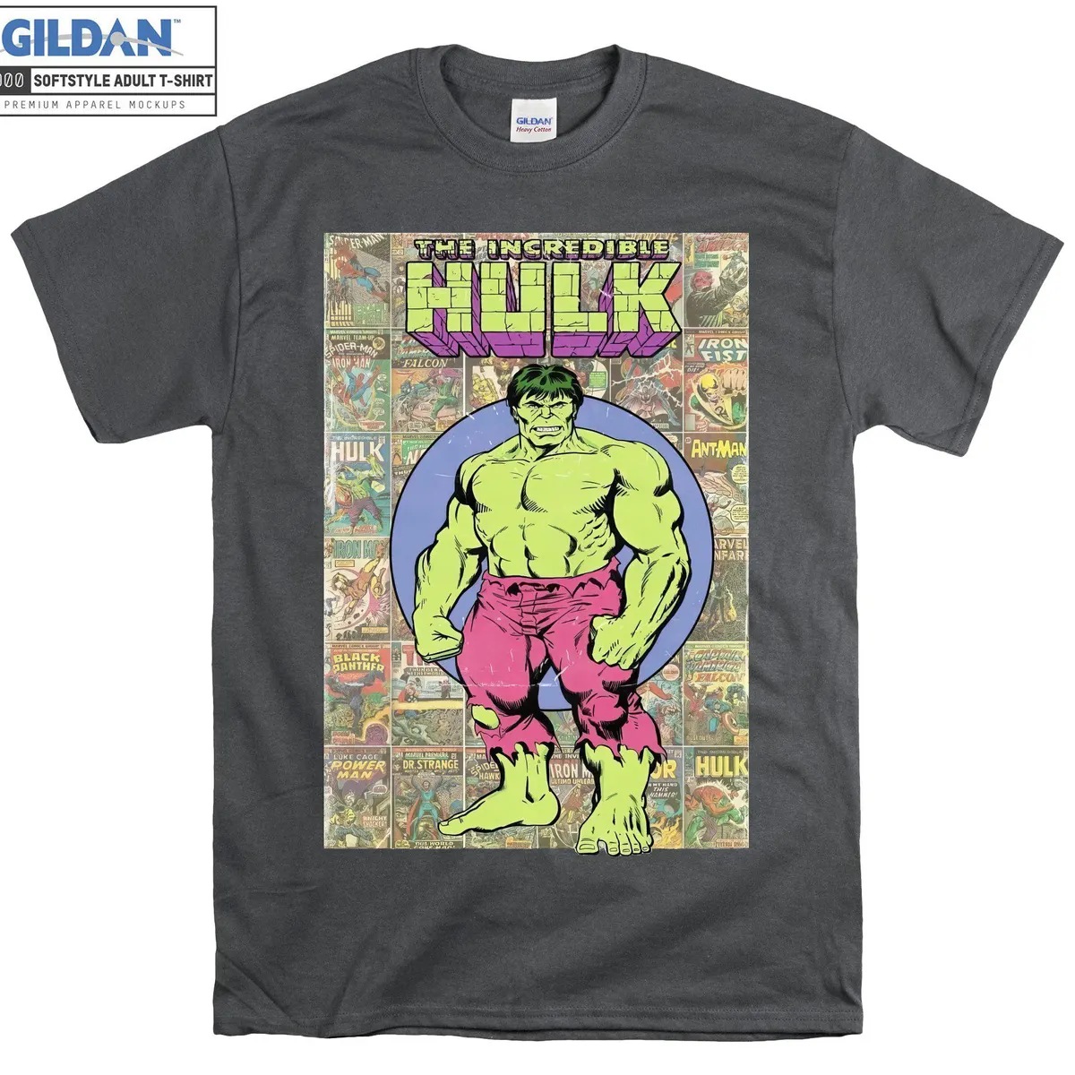 Buy Marvel Super Hero Vintage The Incredible Hulk Poster Figure shirt ...