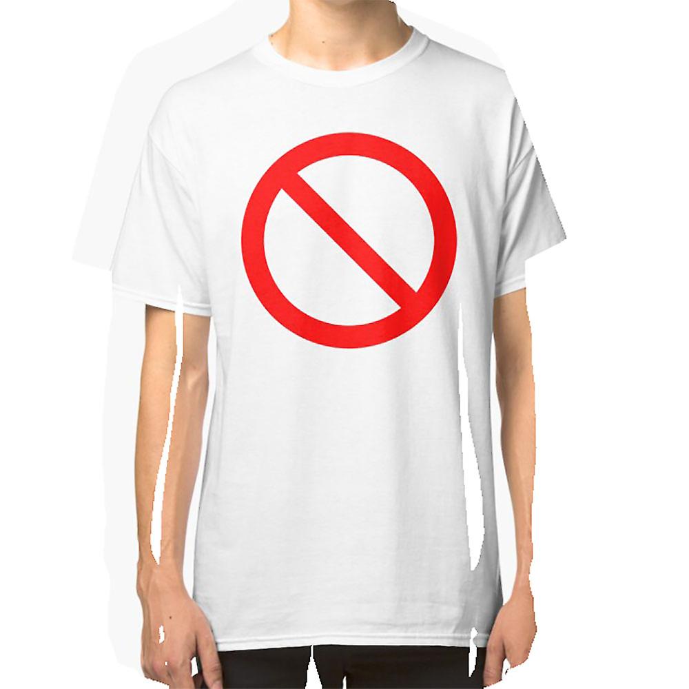 Buy NO Symbol. Prohibition, Sign, Prohibited. IN RED. T-shirt - MyDeal ...