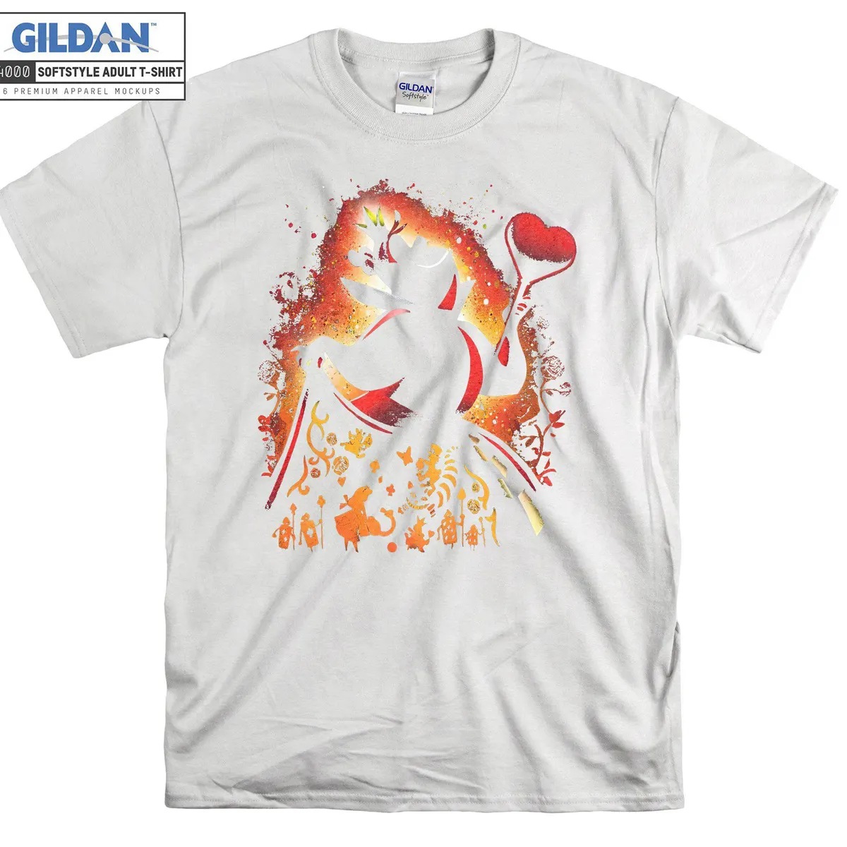 Buy Retro Disney Red Queen Alice In Wonderland PortraiT-shirt - MyDeal ...