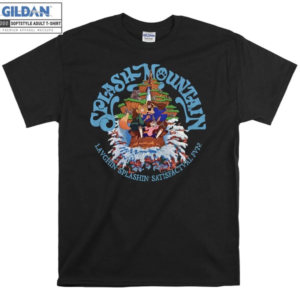 Buy splash mountain 1989 brer rabbit bear fox retro T-shirt - MyDeal ...
