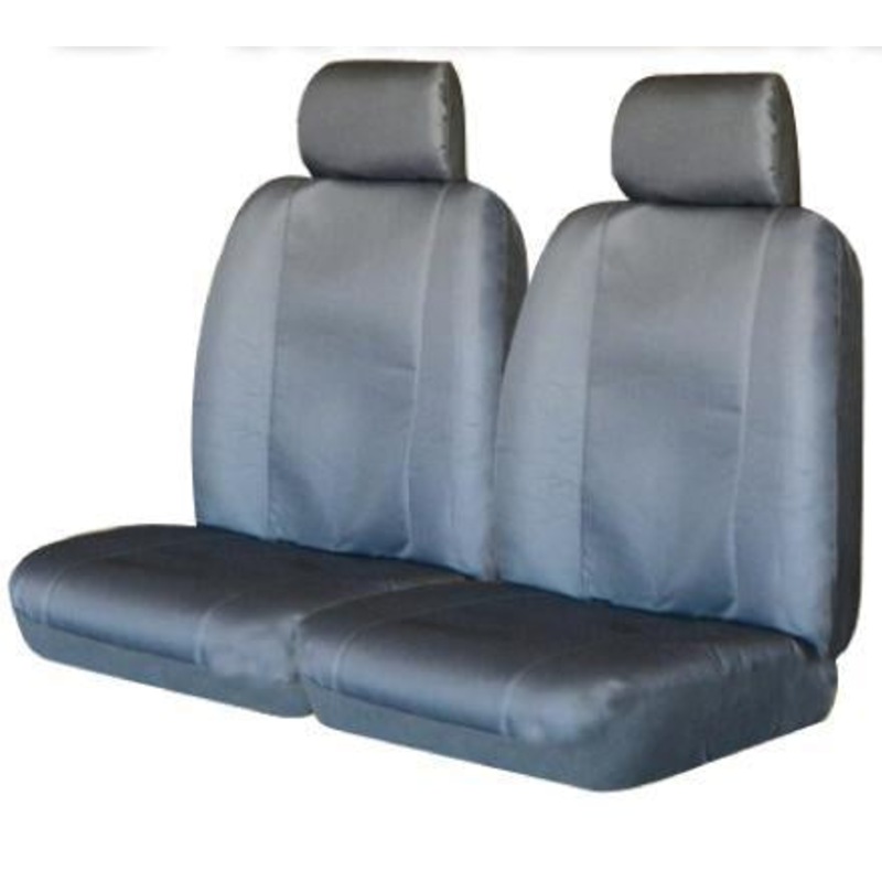 Buy Canvas Seat Covers For Nissan Navara 10/20072020 D40 Grey DualCab MyDeal