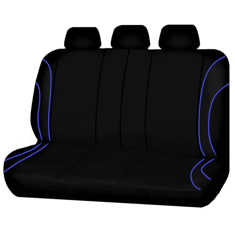 Buy Universal Strident Rear Seat Covers Size 06 08s - Blue Piping - Mydeal