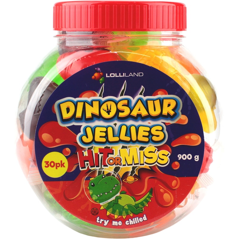 Buy Assorted Hit or Miss Dinosaur Fruit Jellies (Pack of 30) - MyDeal