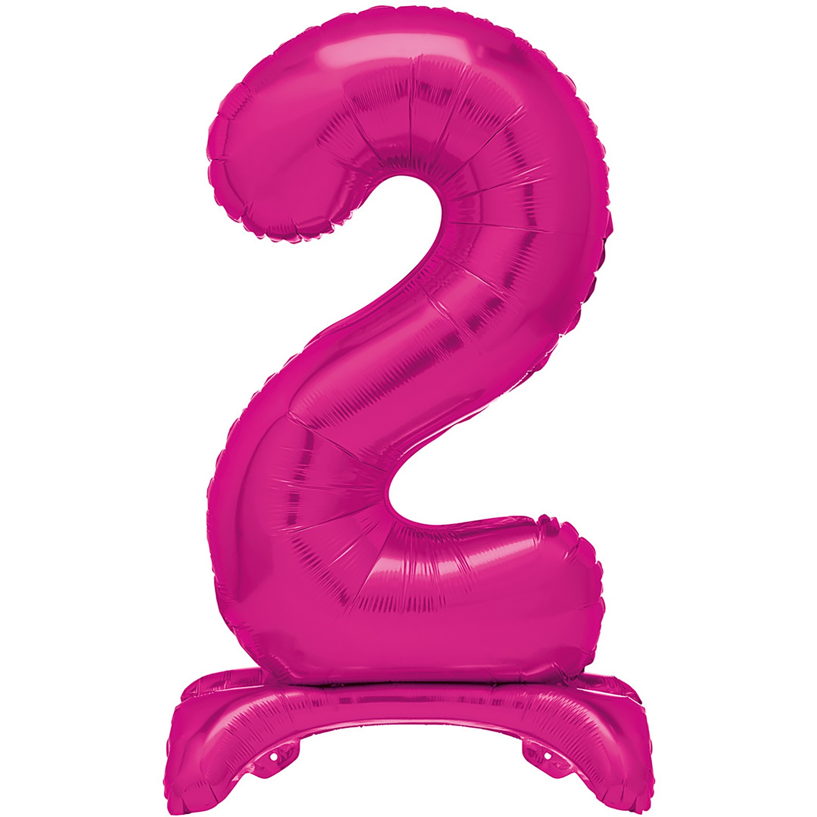 Buy Hot Pink Number 2 Stand Up Air Fill Balloon 76cm - MyDeal Australia