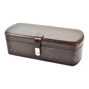Leatherkart Leather Watch Box (3 Watches) - Dark Brown