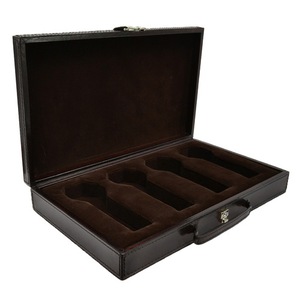 Leatherkart Leather Watch Case (4 Watches) - Dark Brown
