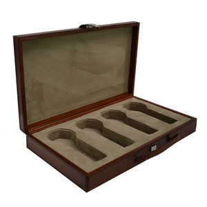 Leatherkart Leather Watch Case (4 Watches) - Tan