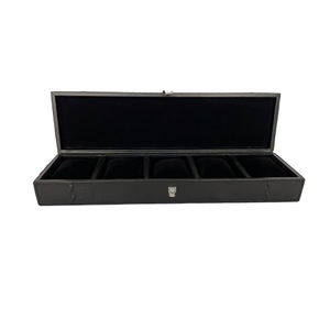 Leatherkart Leather Watch Holder (5 watches) - Black