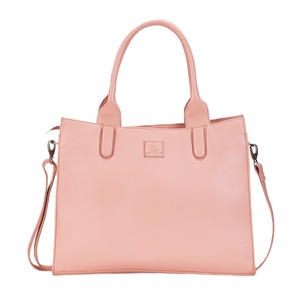 Leatherkart Timeless Genuine Leather Tote Bag - Peach