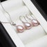 Buy Classic Freshwater Pearl Drop Earring & Necklace Set - MyDeal