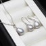 Buy Classic Freshwater Pearl Drop Earring & Necklace Set - MyDeal