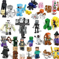 29 Adet Minecraft Bina Oyuncaklar? Oyun Karakteri Minifigures Kitleri-XL03+04